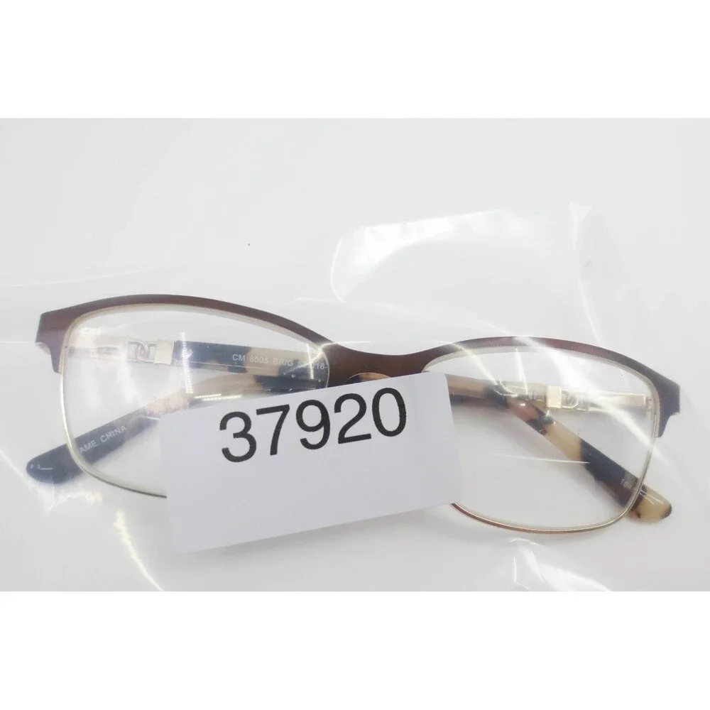 Chelsea Morgan CM 8005 BR/G Brown Gold Tortoise Crystal Eyeglass Frames